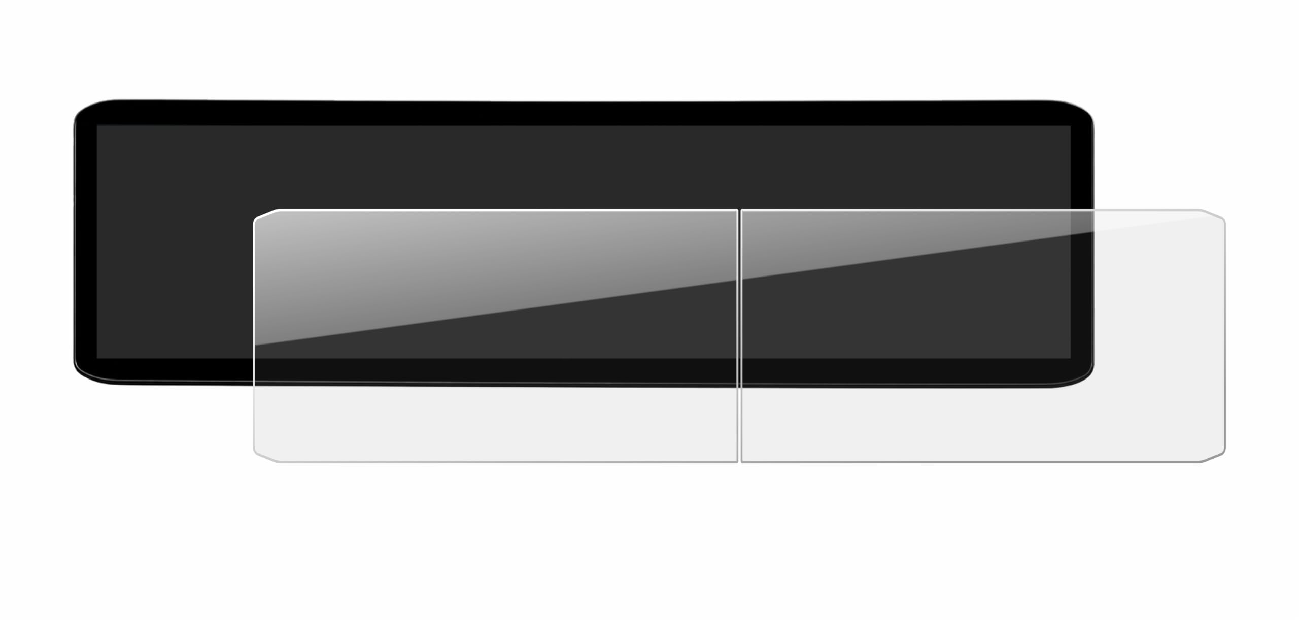 upscreen Pellicola Vetro per Kia EV2 2026 ccNC Triple Panorama Display | , Chiara Protezione Schermo Made in Germany, 9H Durezza Hybrid Glass Antigraffio Trasparente
