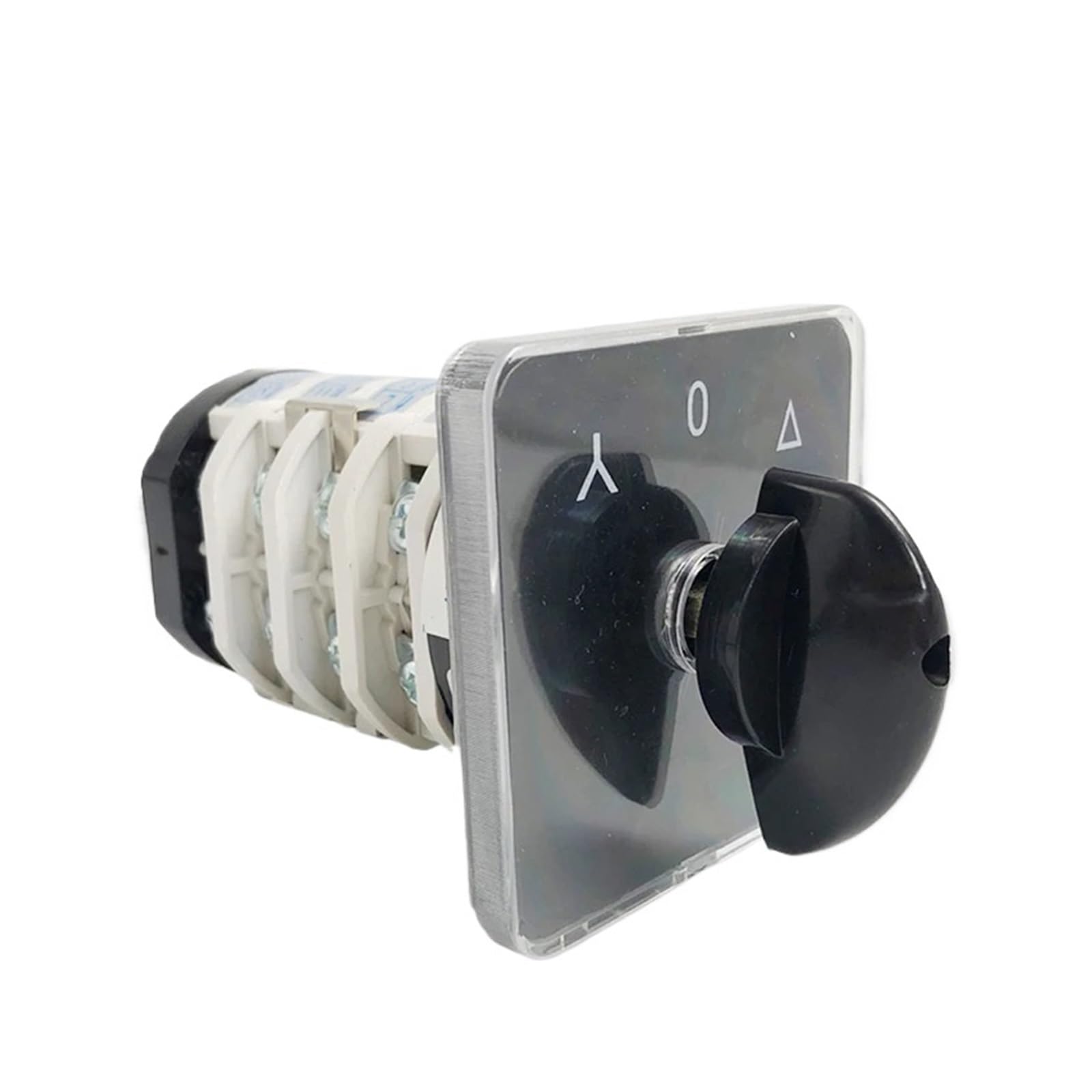 BKGWCSOR YMZ12-32/4 Selector Starter Star Triangle Electrical Changeover Rotary Cam Switch 32A 4 Pole 3 Position Sliver Contacts Switches