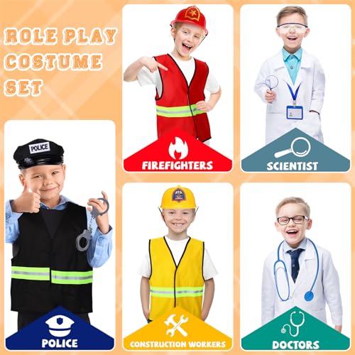 4 sets disfraces infantiles roles profesionales miniatura 2