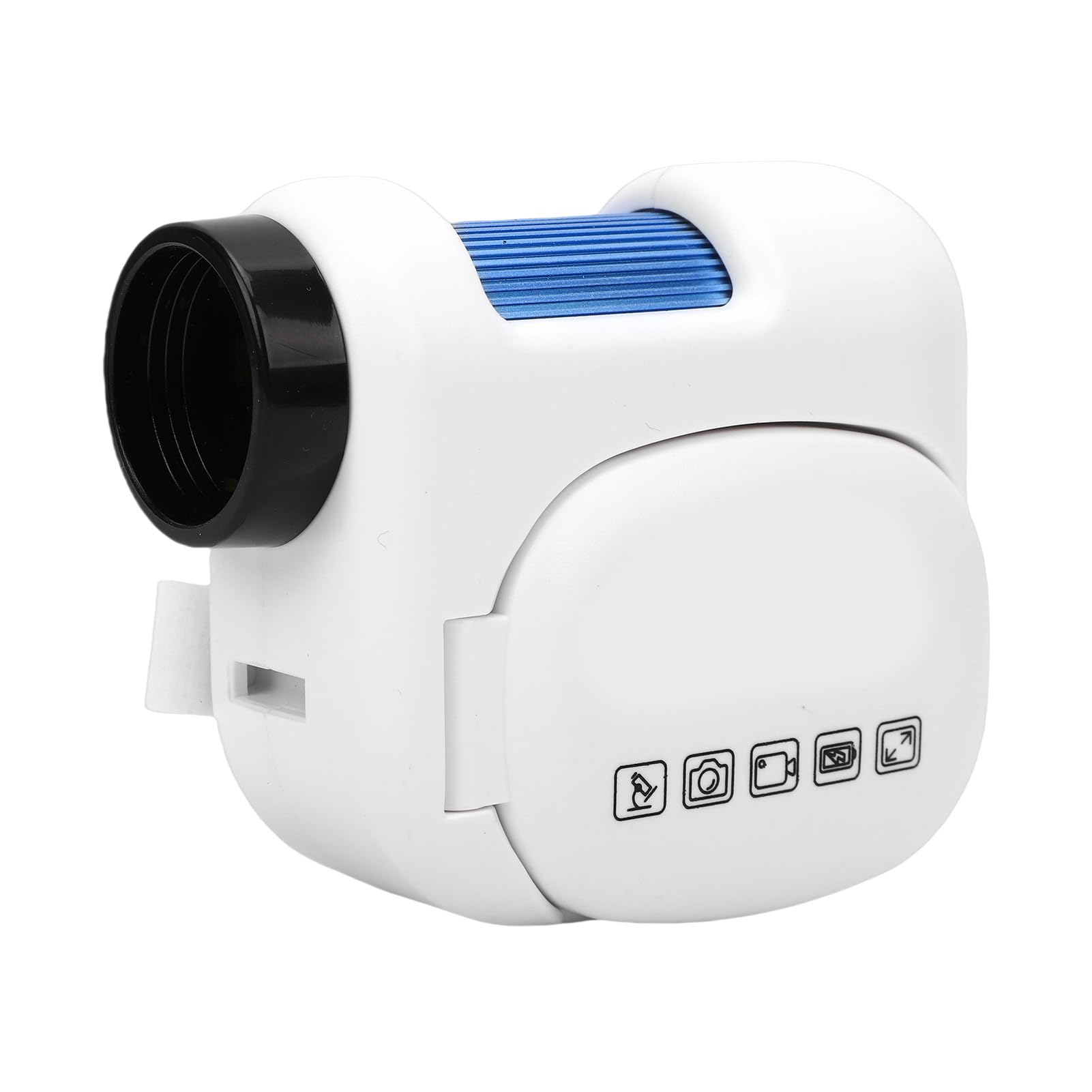Asixxsix Microscopio Portatile per Bambini, Microscopio Digitale con Ingrandimento 100-1600X, Schermo a Colori Pieghevole con Illuminazione a LED, Batteria Ricaricabile, Design Portatile per (#3)