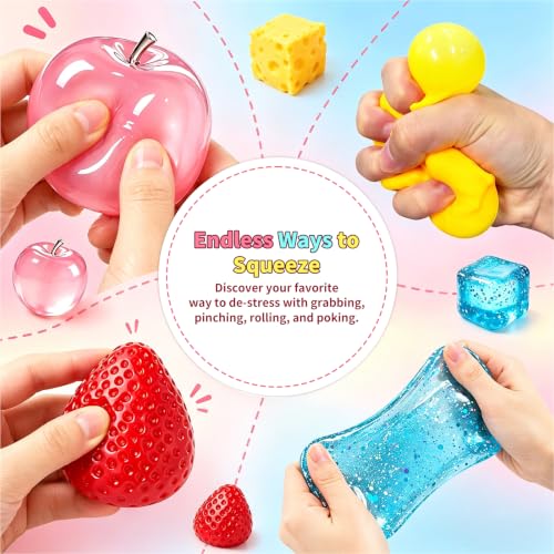 4 Pcs Squeeze Toys Set, Slow Rising Fidget Toy, Stress Relief for Adults view 5