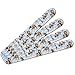 Dogs Puppies Club Pattern Double-Sided Nail File Emery Board Set 4 Pack