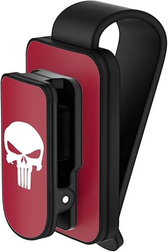 Ajxn Paquete de 1 soporte para lentes de sol para visera de automóvil, gancho para lentes de sol de calavera para automóvil, camión o SUV, soporte