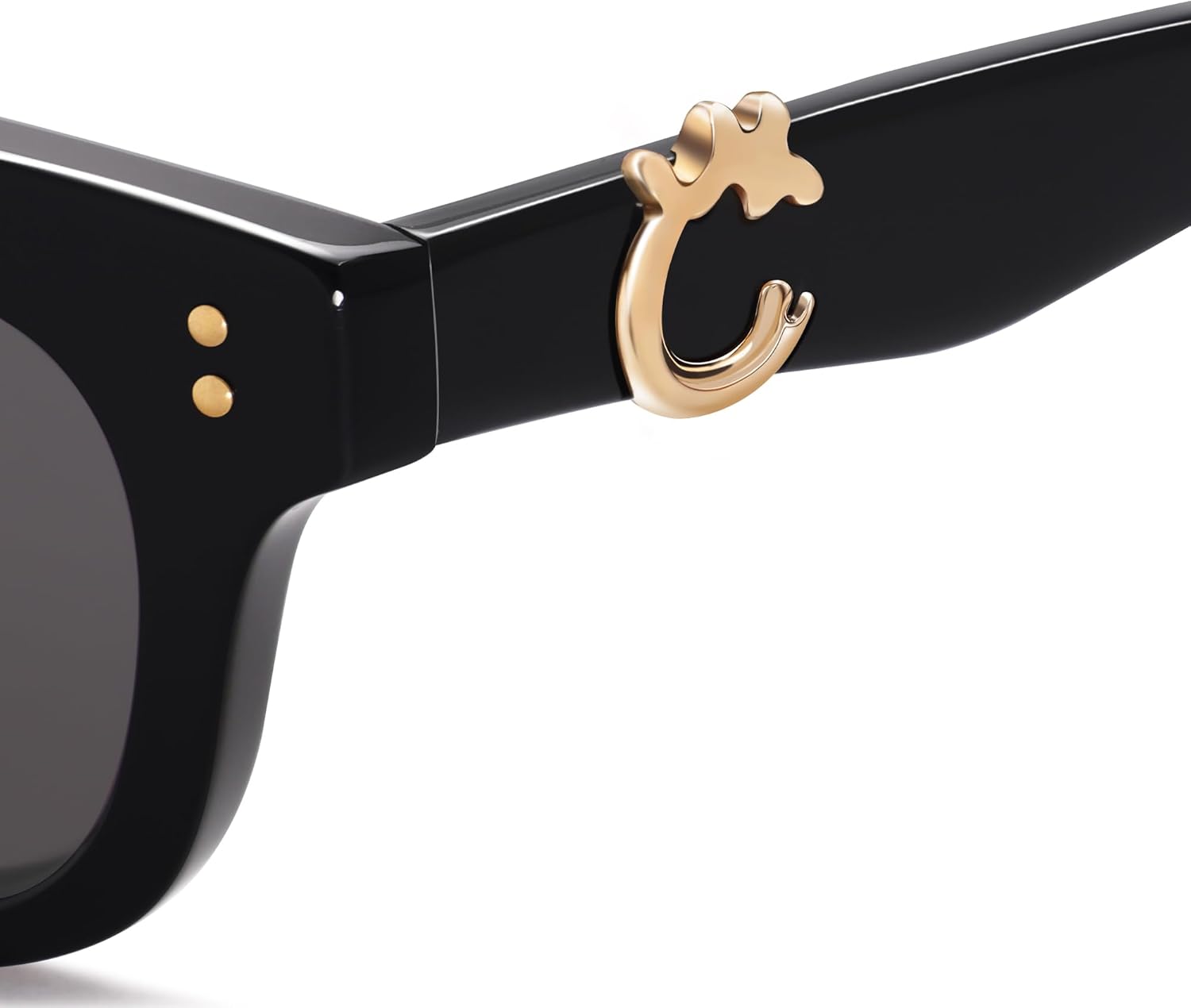 SOJOS Narrow Rectangle Sunglasses for Women, Polarized UV400 Acetate Frame, Retro Classic with Coral Accent, Lace Coral - Image 5