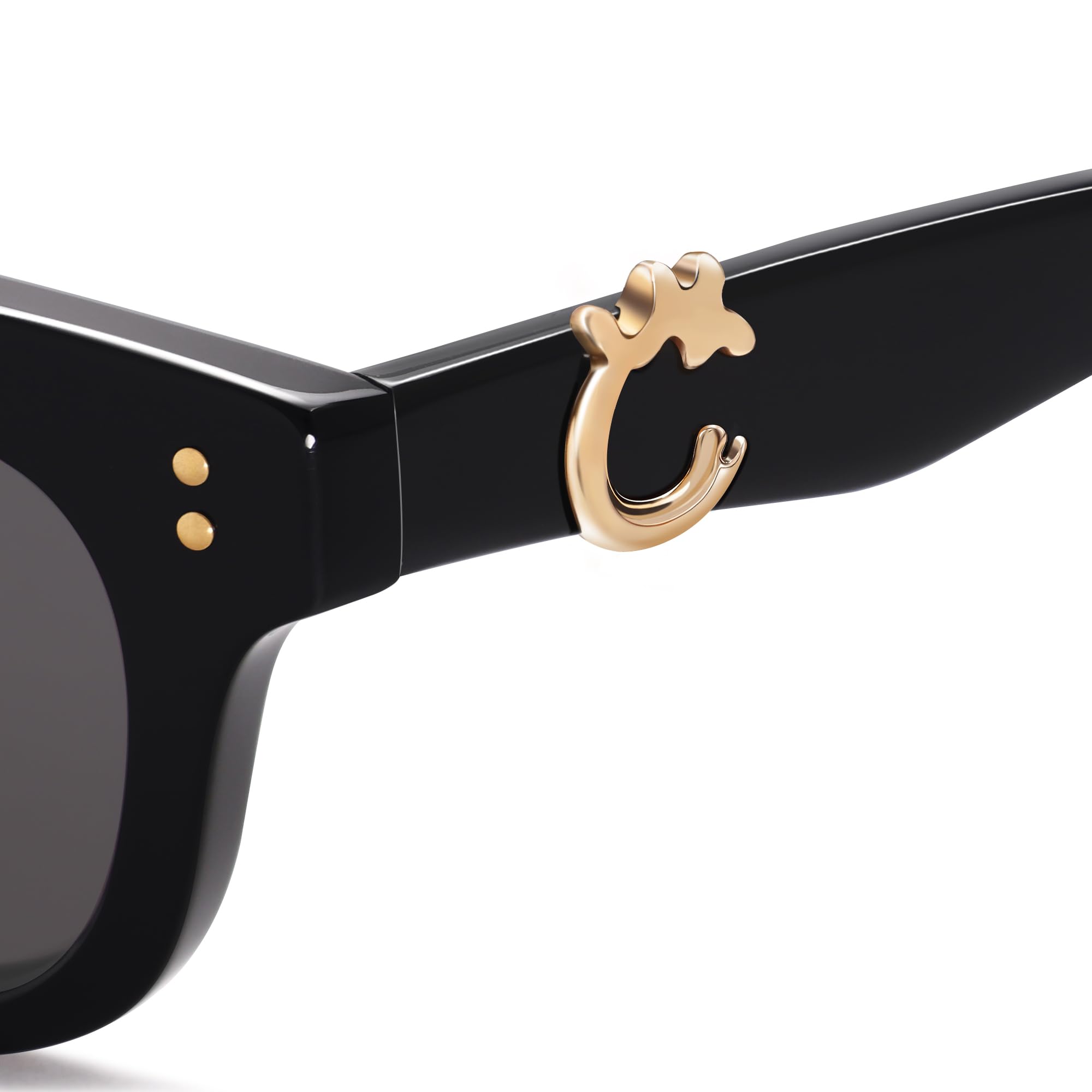 SOJOS Schmale Rechteckige Acetat Sonnenbrille SJ3102