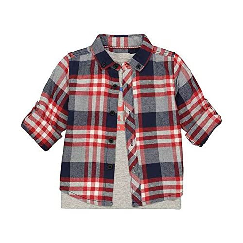 Image of Mothercare Printed Cotton Infant Boys Shirt (S21VD458-P)