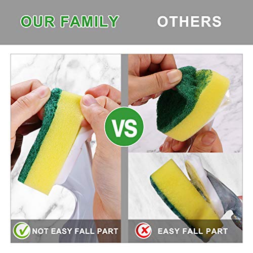 Image of DYMOLL Dish Wand Refills 8Packs,Sponge Replacement Heads,Dish Wand Sponge Refill for Kitchen Cleaning (Pack of 2)