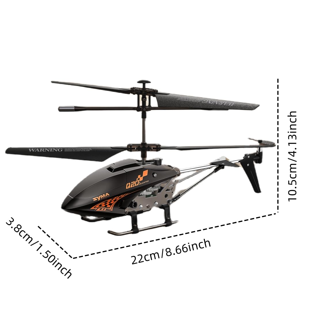 Syma Q20 - Helicóptero de control remoto para niños (8 a 12 años y principiantes, RC con altitud, 2 velocidades, giroscopio, cuerpo aleación vuelo interior - regalo juguete niño niña