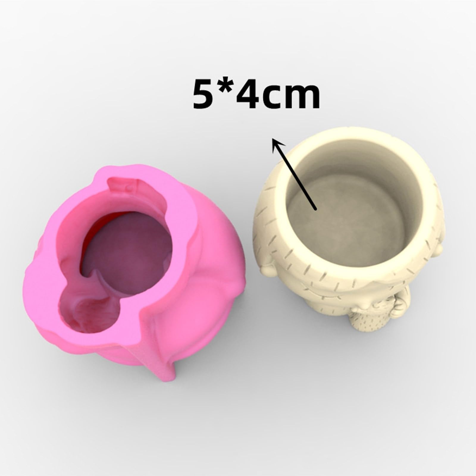 Porta candele Stampo in resina Cemento Gesso Vaso da fiori Stampi in silicone Stampi per colata in resina epossidica per gioielli fai da te Contenitore portapenne per resina/resina epossidica