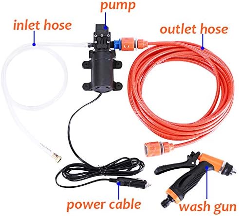 Car Wash 12V Car Washer Gun Pump High Pressure Cleaner Car Care Portable Washing Machine Electric Cleaning Auto Device