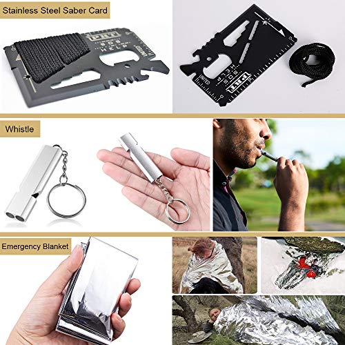 Gifts For Men Dad Husband Boyfriend, Emdmak Survival Gear And Equipment 15 In 1, Outdoor Emergency Survival Kit, Camping Hunting Fishing Christmas Birthday Gifts Ideas For Him Teen Boy Cool Gadget #TOP6