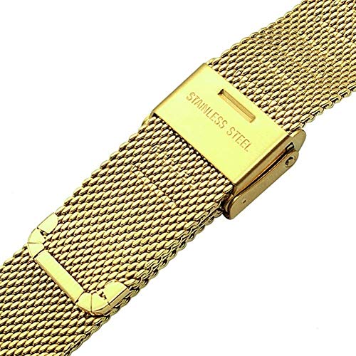 Correa de reloj de acero inoxidable tejido de 13mm a 22mm para cambiar tu correa de muñeca 6