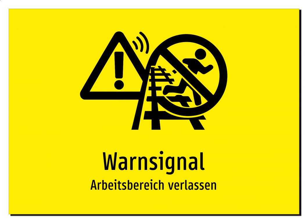 38033-DE-S-06 | Warnsignal - Arbeitsbereich verlassen