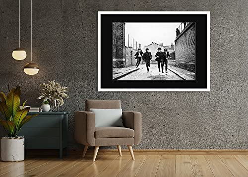 Affiche The Beatles – Affiche The Beatles – A Hard Day’s Night – Cadre Bois Avec PassePartout | A3 (41.9×29.6cm), Black… - Les Beatles, Paul McCartney, John Lennon, RIngo Starr, George Harrison Affiche The Beatles - Affiche The Beatles - A Hard Day's Night - Cadre Bois Avec PassePartout | A3 (41.9x29.6cm), Black… – Image 6