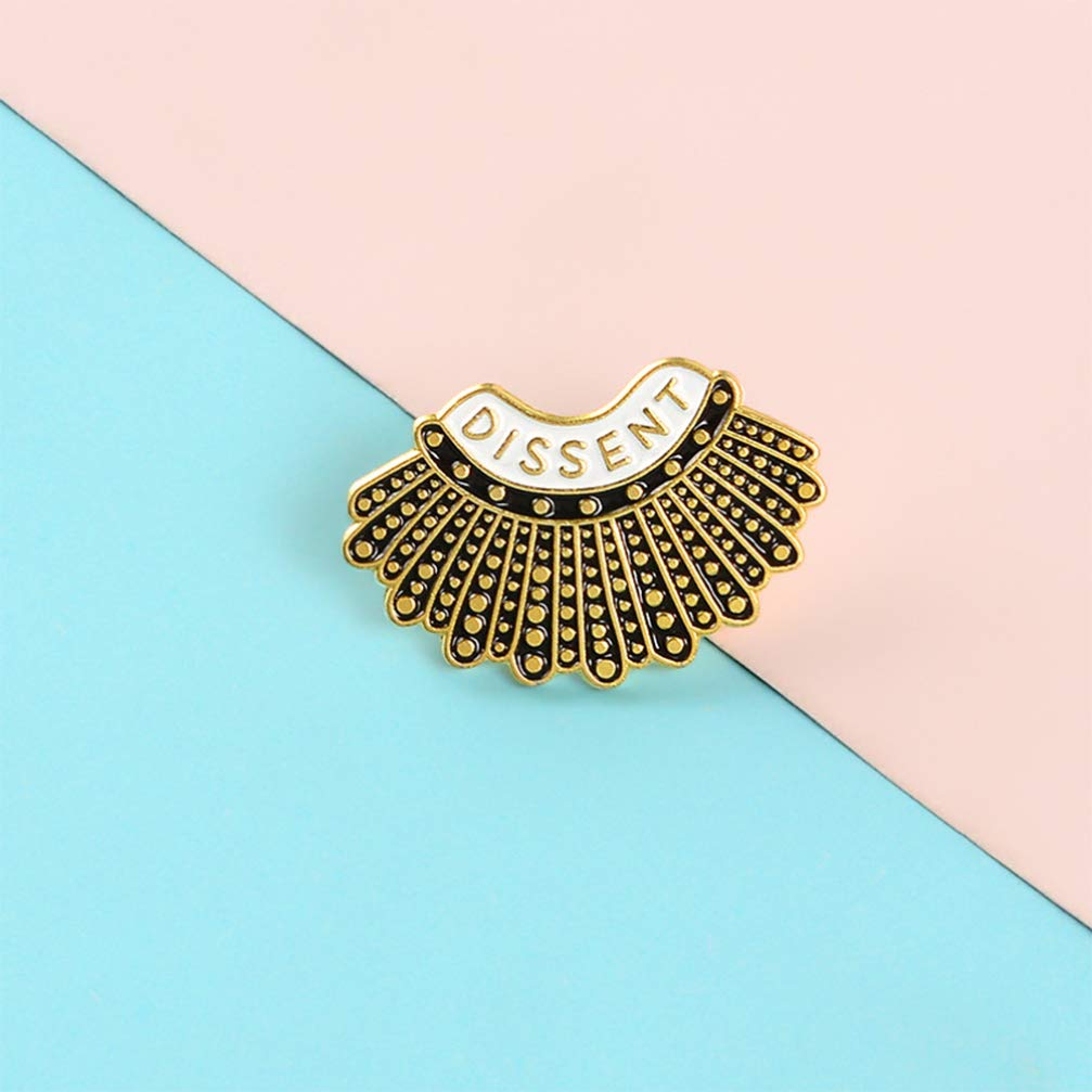 1pc Novelty Brooch I Dissent in Memory of RBG Same-Sex Marriage Vulnerable Groups Feminism Lapel Badges Breast Pins