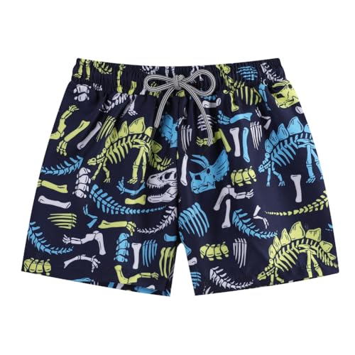 Baby Boys Swimsuit, 3-Piece Toddlers Swimsuit Trunk Long Sleeve Rashguard Swimwear and Sun Hat Set3