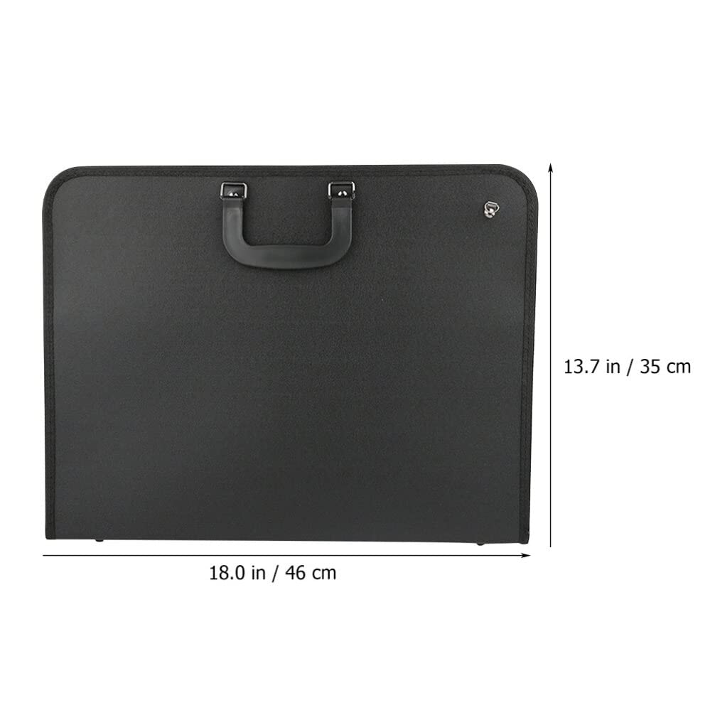 Hemobllo Borsa per Portfolio Artistico Custodia per Trasporto Disegni Borsa Portatile per Artisti con Manico Materiale di Buona Qualità Robusta e Pratica