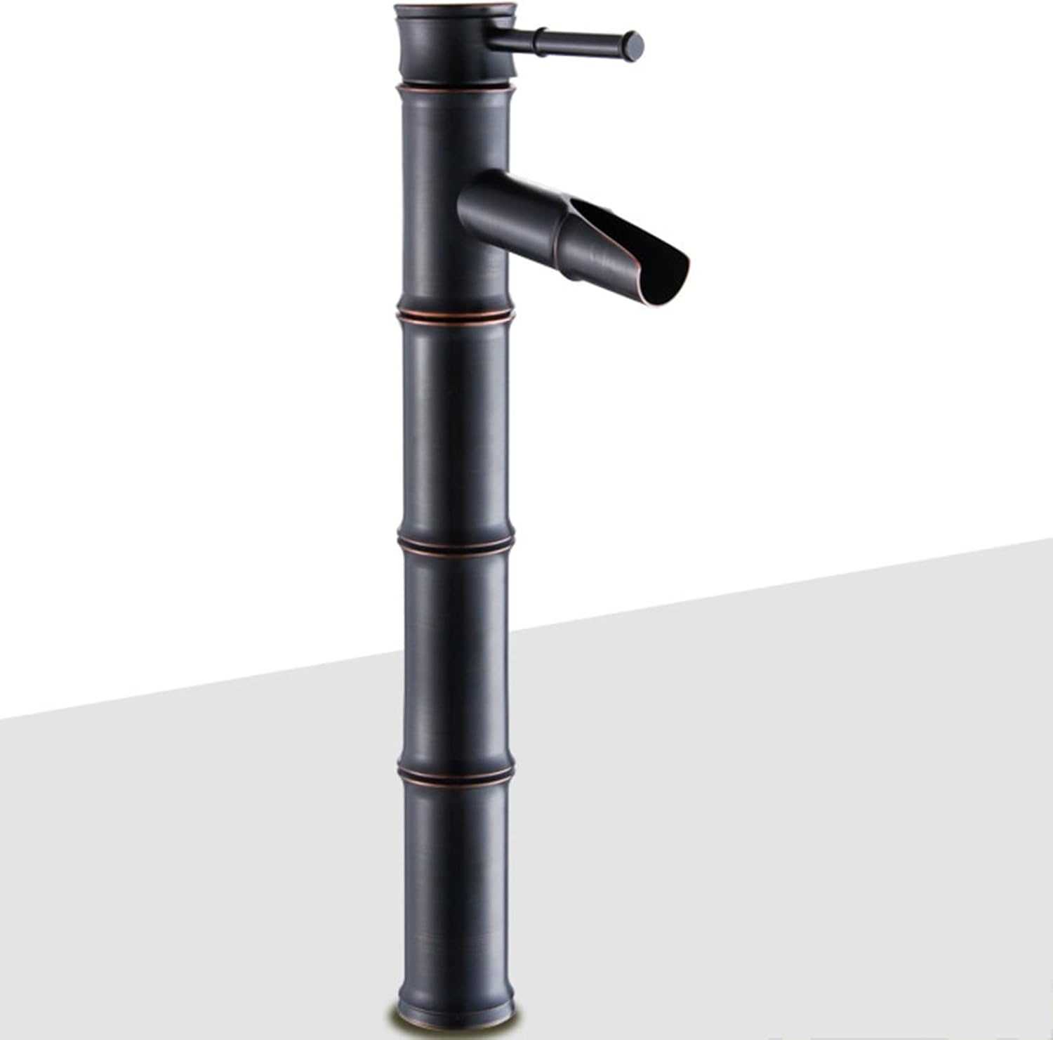 Faucet for Bathroom Sink Retro Brass faucets Waterfall Single Hole 1 for,Antique F(Black C)