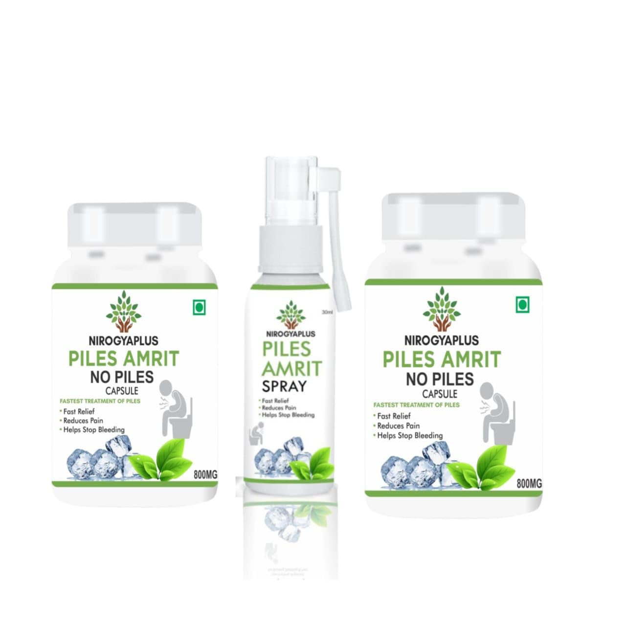 Nirogyaplus Piles Capsules and Spray, 500mg 60 Capsules and 30ml Spray (B0D2V25X9D) Amazon Price History, Amazon Price Tracker