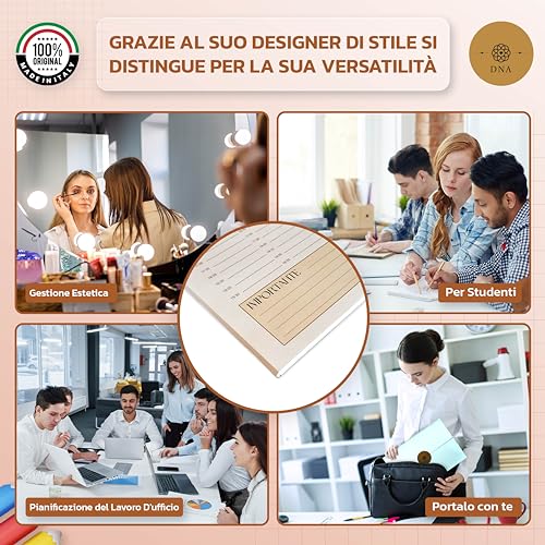 DNA-Planner-settimanale-scrivania-organizer-A4-279x21-con-fogli-a-strappo-planning-settimanale-da-tavolo-2024-senza-date-agenda-da-tavolo-personalizzabile-per-appuntamentii-A4