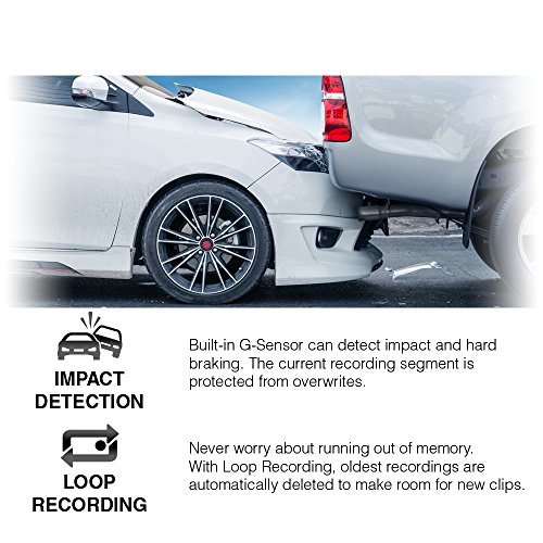 Rovi Cl-6001 Magnetic Mount 1080P Full Hd High Definition Panoramic Car Dash Camera Recorder With 1.5 Inch Wide Screen Wi-Fi, Gps, Loop Video Recording, Impact Detection And 360 Degree Rotation #TOP6