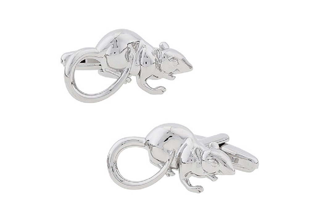mrcuff Rat Animal Pair Cufflinks in Presentation Gift Box & Polishing Cloth-picture-24