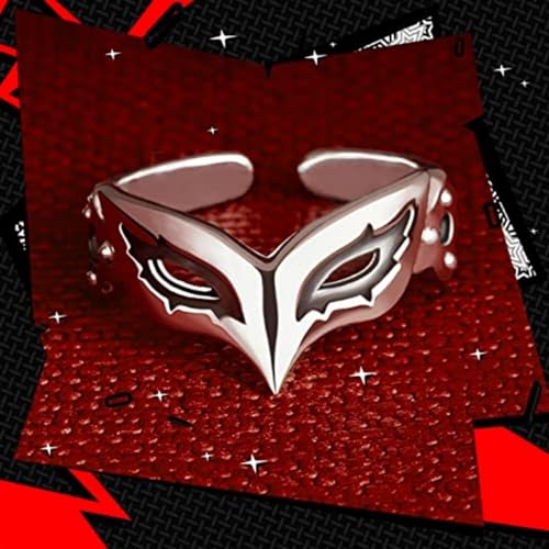 Anime Persona 5 P5 Joker Persona Ring S925 Sterling Silver Adjustable Rings Cosplay Costume Doujin Gifts for Men and Women2