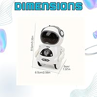 Vista 6 de SEDLAV Pocket RC Robot Talking Diálogo interactivo - Reconocimiento de voz, grabación, canta y danza - Robot emo para diversión, aprendizaje