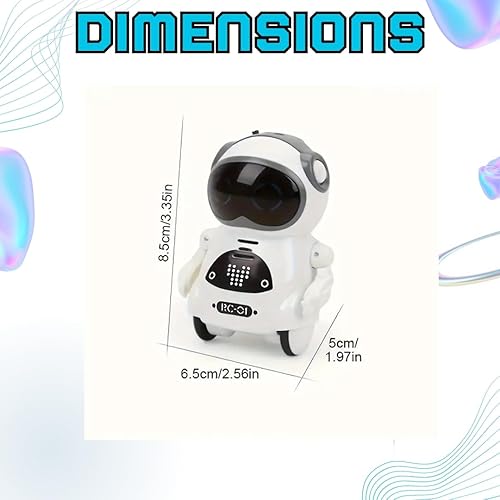 Miniatura 6 de SEDLAV Pocket RC Robot Talking Diálogo interactivo - Reconocimiento de voz, grabación, canta y danza - Robot emo para diversión, aprendizaje de