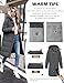 Jyanl Womens Winter Coats Long Puffer Jacket Coat Down Thicken Warm Quilted Jacket Puffy Padded Full Zip Hoodie Coat Side Zipper Hood Outerwear
