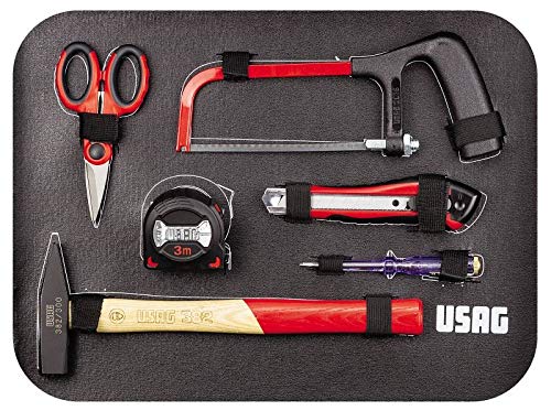 USAG 002 JTMA Valgia Trolley Werkzeughalter 181 Stück Werkzeugschlüssel – Bild 4