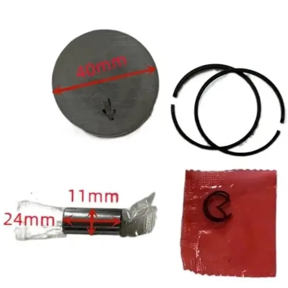 Kit de anillos de pistón de 40 mm. Adecuado para piezas de desbrozadora de cortacésped FS240R FS240 4147-030-2003