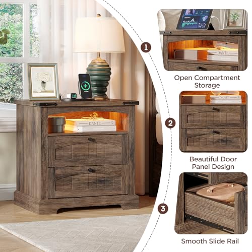 Table de chevet rustique pour une ambiance cocooning de chambre