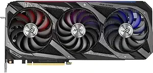 ASUS ROG Strix NVIDIA GeForce RTX 3080 V2 OC Edition Gaming Graphics Card (PCIe 4.0, 10GB GDDR6X, LHR, HDMI 2.1, DisplayPort 1.4a, Axial-tech Fan Design, 2.9-Slot, Super Alloy Power II, GPU Tweak II)