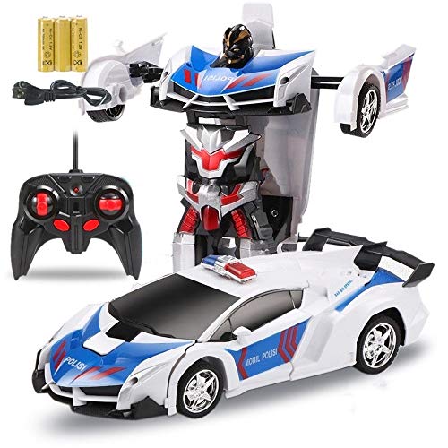 Fantastic Deal! Woote Kids RC Transformer Charging Remote Control Car Child Toy Birthday Present Tra...