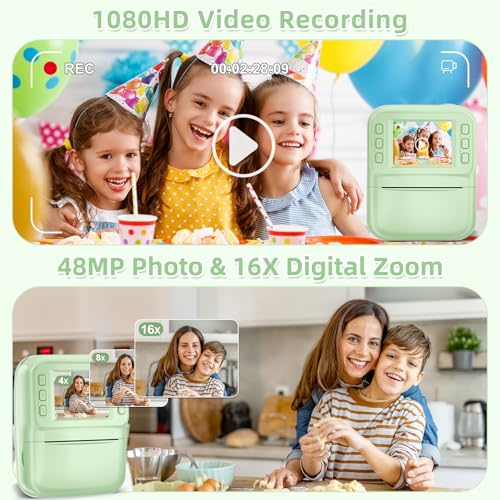 image for MINIBEAR Kids Camera Instant Print, Instant Print Camera for Kids Digi