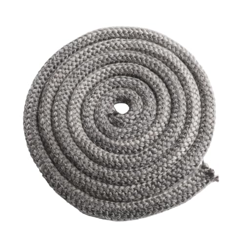 FACAIIO Junta redonda para horno con pegamento de fibra de vidrio de 8/10/12/14/16 mm para junta de puerta de estufa de leña, chimenea, caldera, cable de sellado de 2,5 m