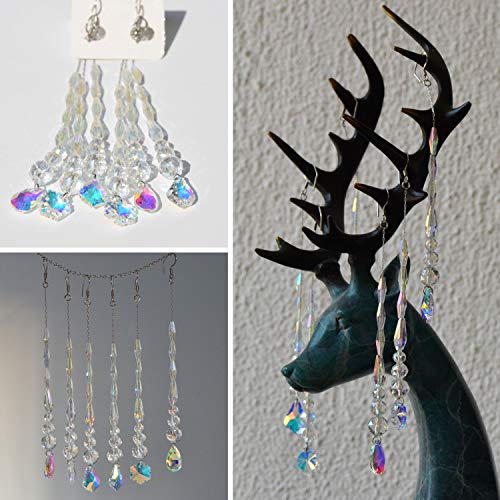 Chandelier Crystal Ornaments Hanging Crystal Pendant Beads Garland For Christmas,Wedding,Home Decoration -6Pcs #TOP1