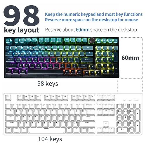 Teclado Gamer SKYLOONG GK980 Conectividad USB-C miniatura 5