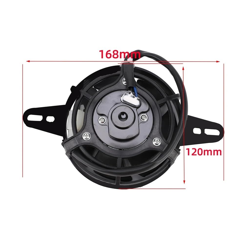 Chłodnica oleju silnika motocyklowego z aluminium + wentylator chłodzący chłodnicę 125 ml uniwersalna pasuje do motocykla terenowego ATV wysokiej jakości chłodnica oleju wentylatora(Oil Cooler)