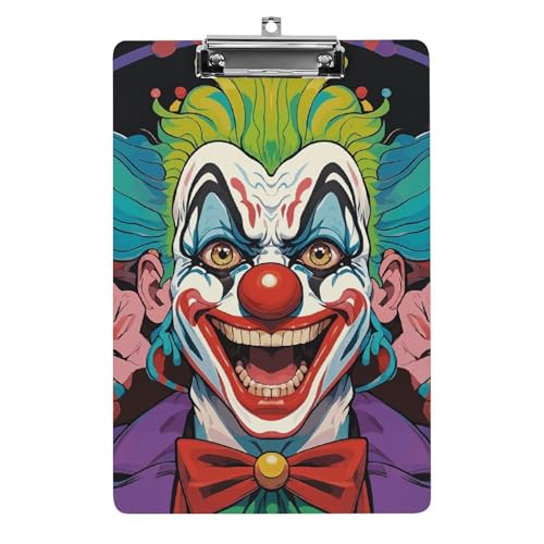 Porte-bloc acrylique A4 clowns fournitures de bureau et matériel enseignant