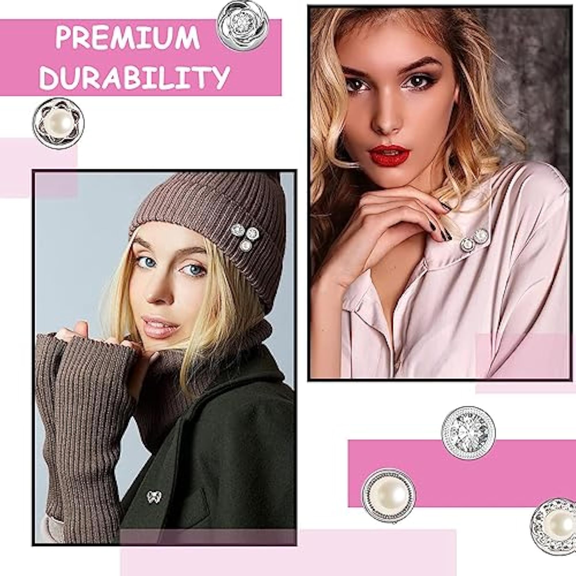 Elegant Brooch Pins for Modesty and Decoration