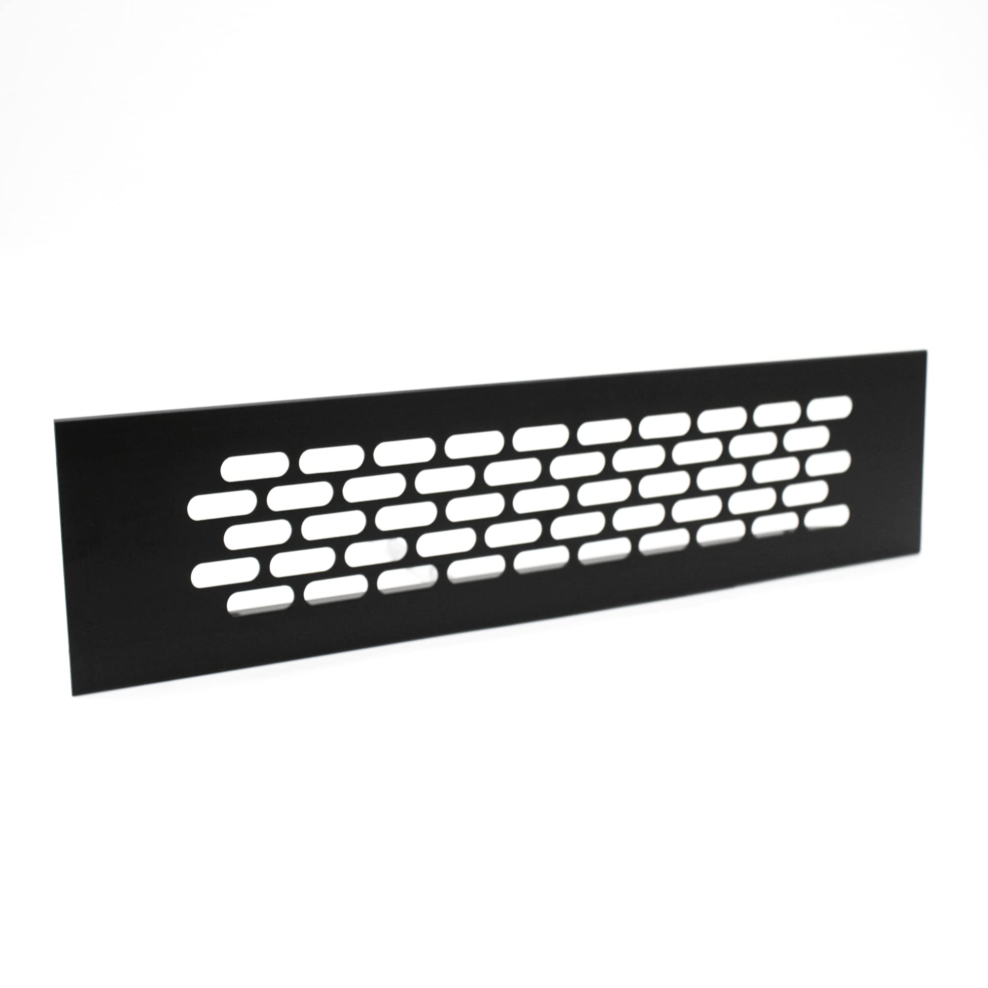 DOJA Barcelona Ventilation Grille 245 x 60 cm Black Pack 4 Exhaust Air Grille Oven, Fireplace, Kitchen