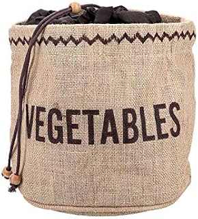 Natural Elements Vegetable Storage Bag, Hessian, Brown, 20 x 20cm