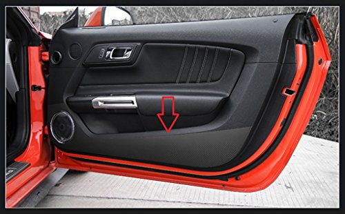 Eppar New Protective Side Door Sticker for Ford Mustang 2014-2017 (Black)