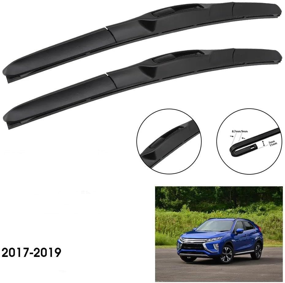 Wiper Blades Car Wiper for Mitsubishi for Eclipse for Cross 24"+20" 2017 2018 2019 Front Window Windscreen Windshield Wipers Blades Car Wiper