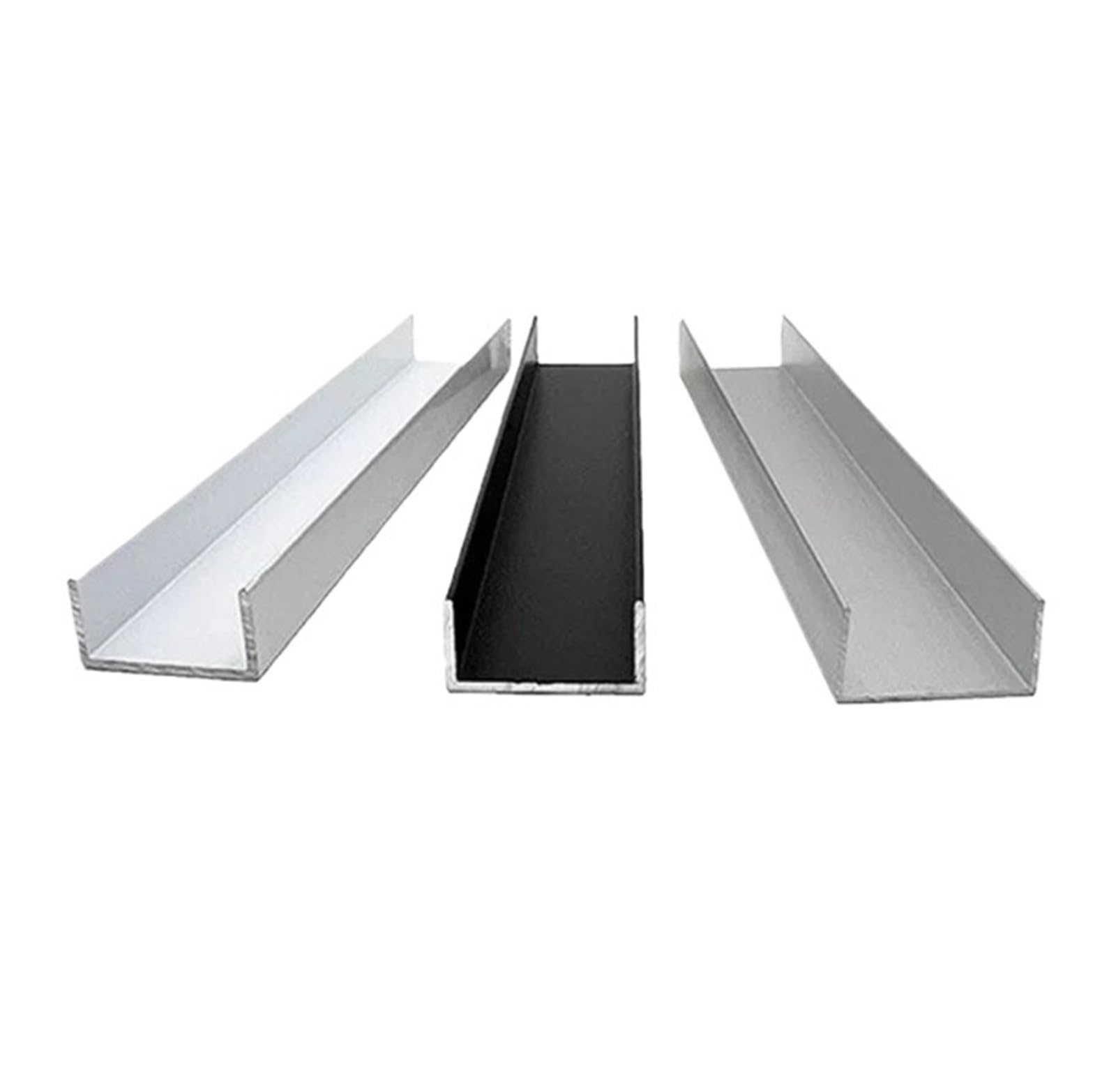 AMZBNEIDI Channel Aluminium Profile, 6063 Aluminum U-Shaped Channel 40-80mm Width 500mm Pack Of 2(40x5x38mm)