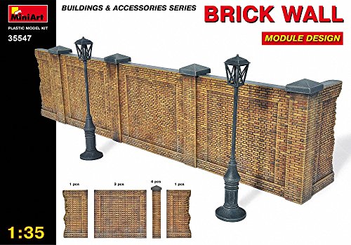 Preisvergleich Produktbild MiniArt 35547 - Backsteinmauer Module