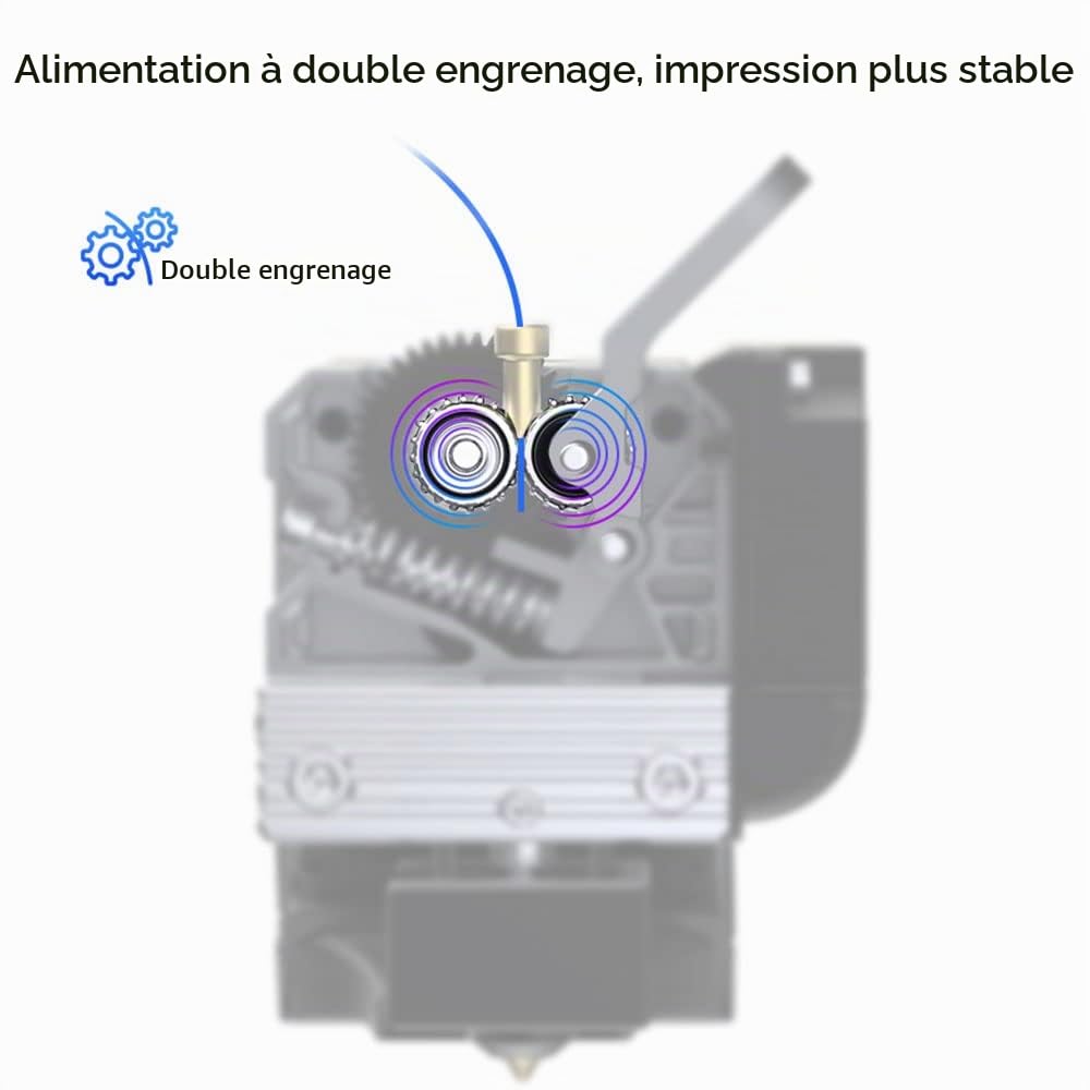 Creality Ender 3 Sprite Pro Direct Drive Extruder Upgrade Kit All Metal Hotend Titanium Heat Break Dual Drive avec Steppe pour Ender 3 V2, Ender 3 Pro, Ender 3 S1,Ender 3 Max Imprimantes 3D