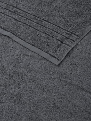 Image of Monte Carlo Essential 100% Cotton Small Bath Towel | 340 GSM Ultra Lightweight & Quick Dry | Soft Absorbent Compact Towel 60x120 cm | Bathroom Towel for Gym, Travel & Daily Use (Soho) | Navy Blue